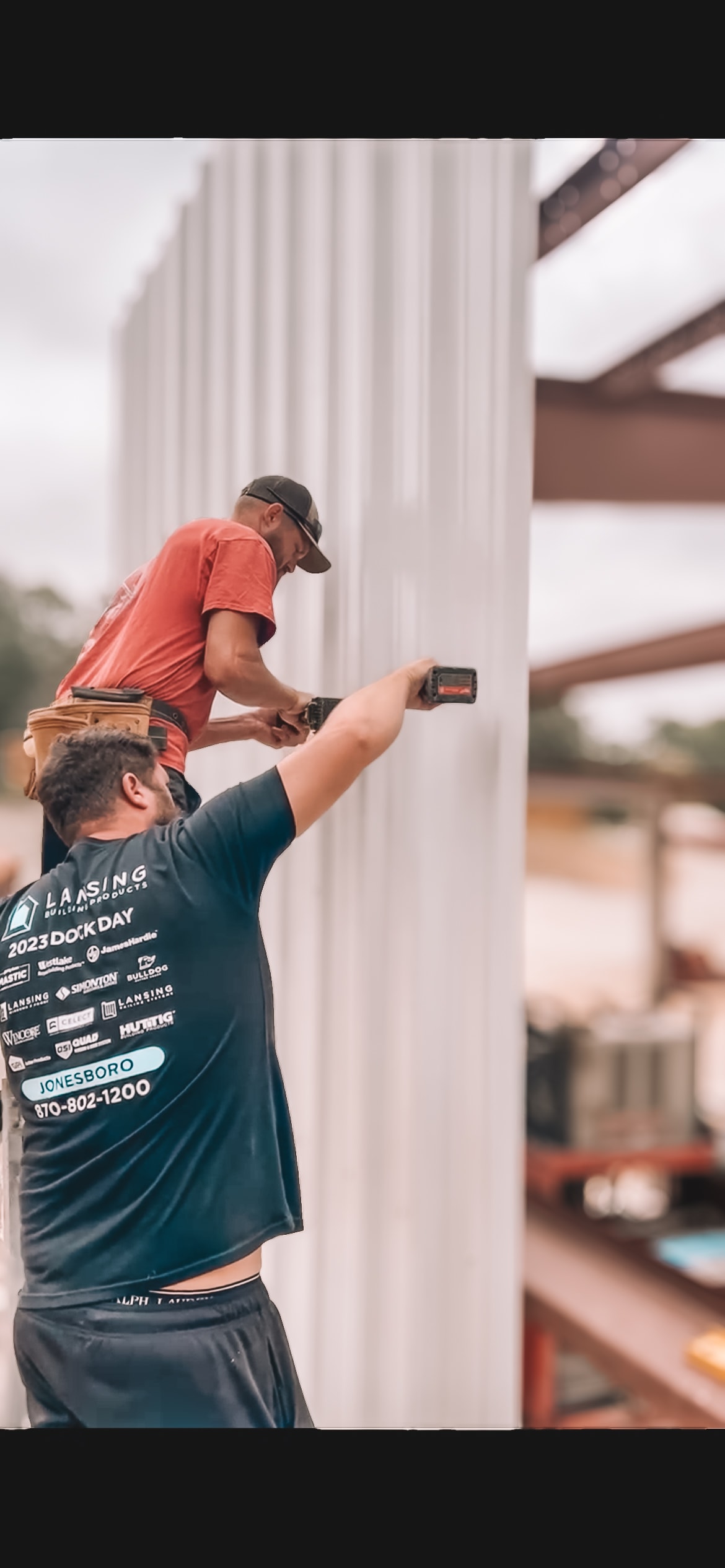 HIS OWN LLC construction team on the job